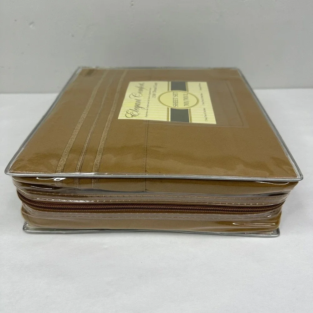 Elegant Comfort 1500 Thread Count Twin Twin XL Sheet Set 3pc Camel Brown New
